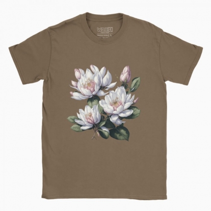 Men's t-shirt "Flowers / Gentle Magnolia / Magnolia flowers"