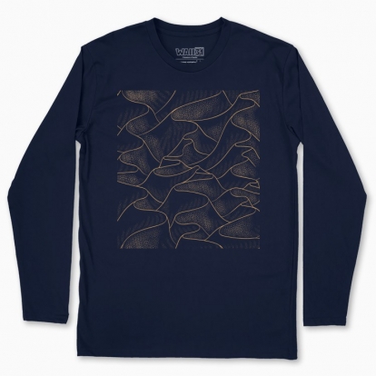 Men's long-sleeved t-shirt "Dune. Mountain landscape"