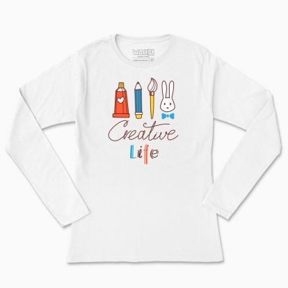 Women's long-sleeved t-shirt "Creative Life"