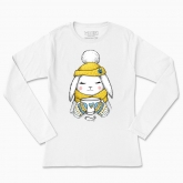 Women's long-sleeved t-shirt "Sunny Winter Bunny"