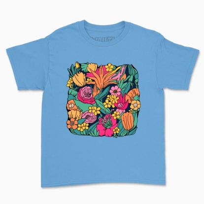Children's t-shirt "Colorful bouquet"