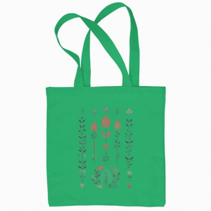 Еко сумка "Квіти Мінімалізм Хюгге #3 / Принт в скандинавському стилі"
