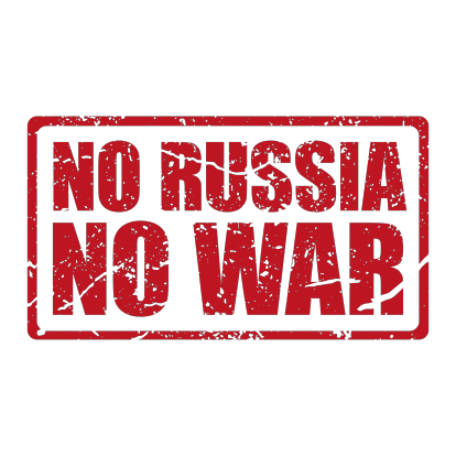 Футболка жіноча "No Russia - No War"