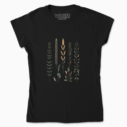 Women's t-shirt "Flowers Minimalism Hygge / Scandinavian style print"