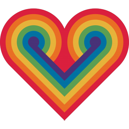 Серце райдуга ЛГБТ