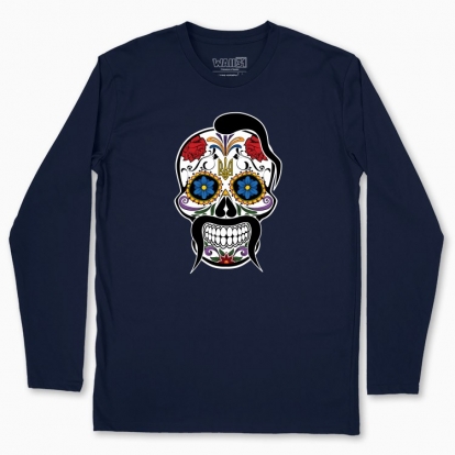 Men's long-sleeved t-shirt "Cossack with trident"