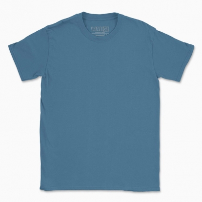 Men's t-shirt "Rustic bright blue hydrangea bouquet"