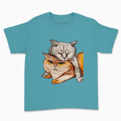 Children's t-shirt "the couple of cats"