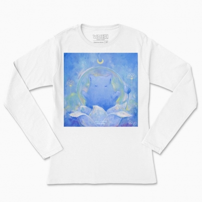 Women's long-sleeved t-shirt "My floral silence"