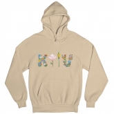 Man's hoodie "Floral KYIV"