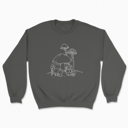 Unisex sweatshirt "Unicorn Wizard-Mushroomer White"