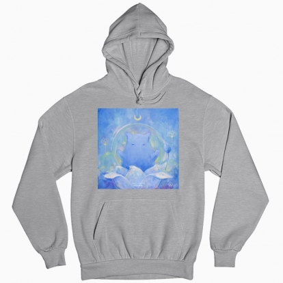 Man's hoodie "My floral silence"