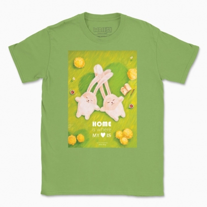 Men's t-shirt "Rabbits. Home is where my heart is"