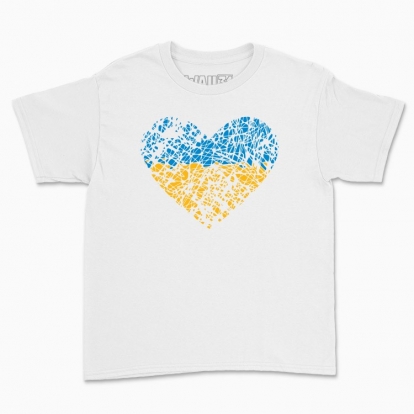 Дитяча футболка "Українське серце, подряпане"