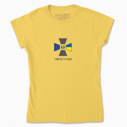 Women's t-shirt "European Union and Ukraine together!"