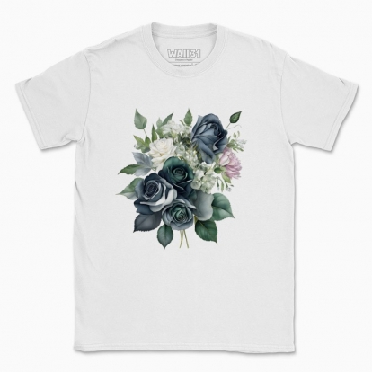 Men's t-shirt "A bouquet of dark flowers"
