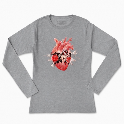 Women's long-sleeved t-shirt "Heart"