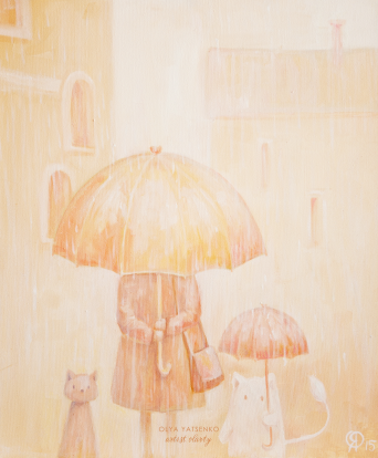 Дитячий світшот "Дощ. Місто. Весна"