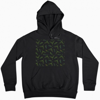 Women hoodie "Green maple seeds"