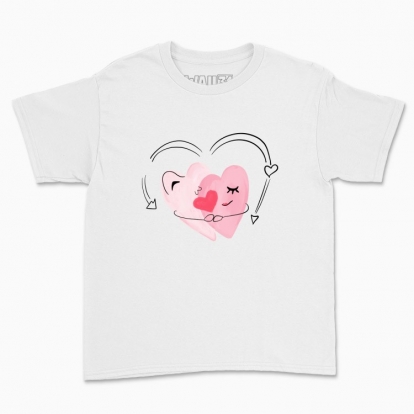 Дитяча футболка "пара сердець"