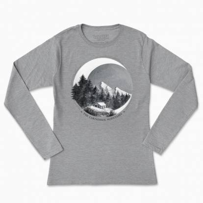 Women's long-sleeved t-shirt "The Carpathian Mountains"