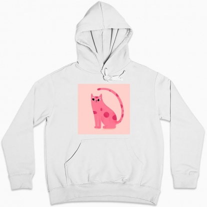 Women hoodie "Pink cat"