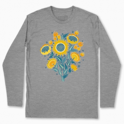 Men's long-sleeved t-shirt "Sunflowers"