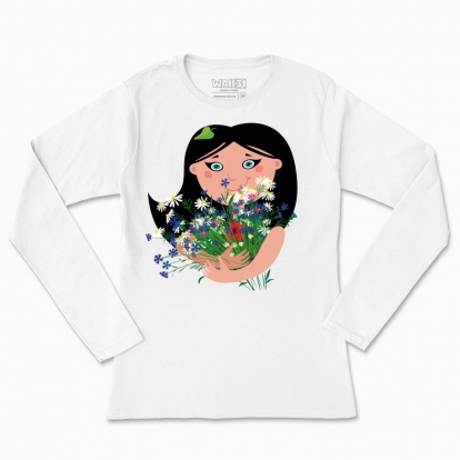 Women's long-sleeved t-shirt "Bouquet"