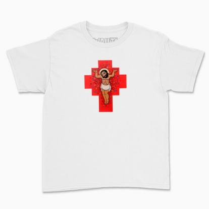 Children's t-shirt "Blooming cross"