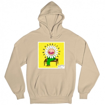 Man's hoodie "Mama's flower"