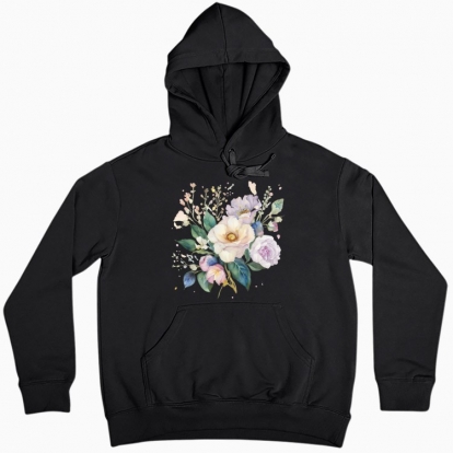 Women hoodie "Apple blossom bouquet"
