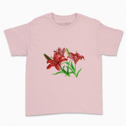 Children's t-shirt "Botany: Lily flowers"
