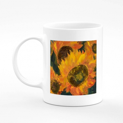 Printed mug "Sunflowers"