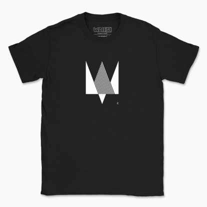 Men's t-shirt "Trident minimalism (white monochrome)"