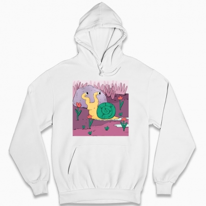 Man's hoodie "A Snail"