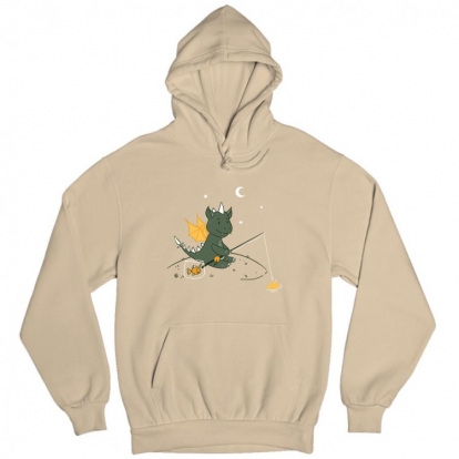 Man's hoodie "Fisherman Dragon"