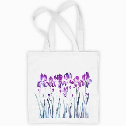 Eco bag "Iris flowers"