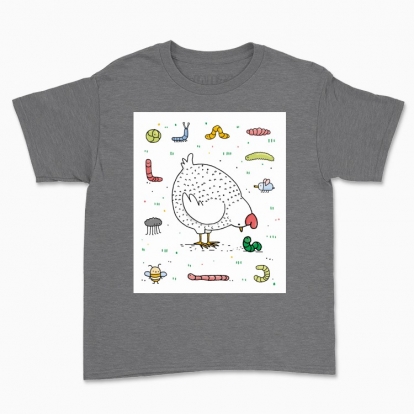 Дитяча футболка "Курочка і комашки"