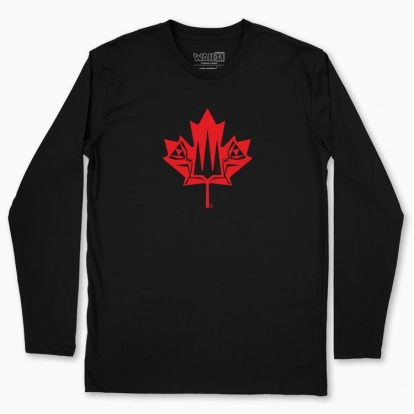 Men's long-sleeved t-shirt "Canada and Ukraine together forever."