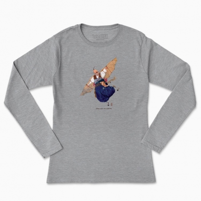 Women's long-sleeved t-shirt "The eagle does not catch flies"