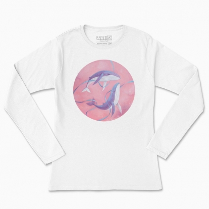 Women's long-sleeved t-shirt "The Sky Whales"