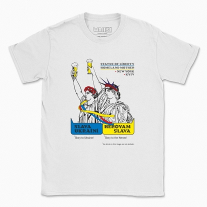 Men's t-shirt "Liberty and Mother (light background)"