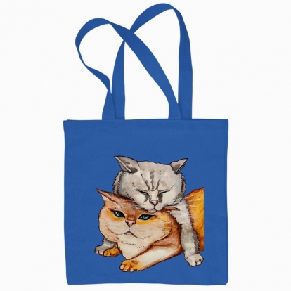 Eco bag "the couple of cats"