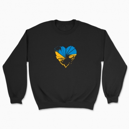 Unisex sweatshirt "Ukranian heart, pain"