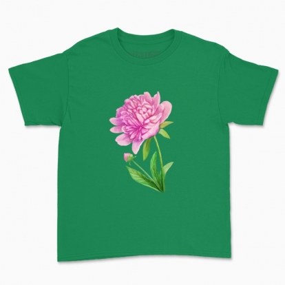 Дитяча футболка "Ботаніка: півонія"