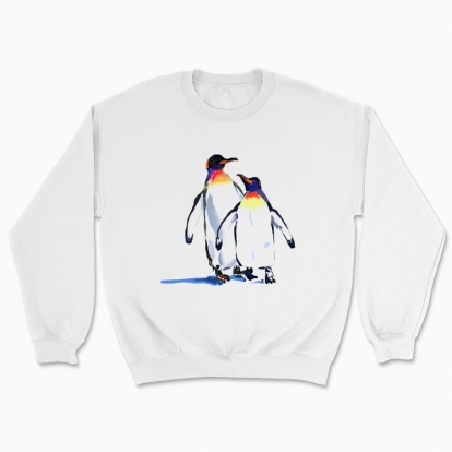 Світшот Unisex "Закохані пінгвіни"