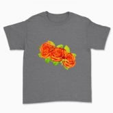 Дитяча футболка "Вінок: Помаранчеві троянди"