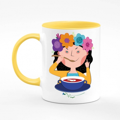 Printed mug "Ukrainian borscht"