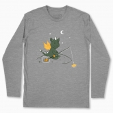 Men's long-sleeved t-shirt "Fisherman Dragon"