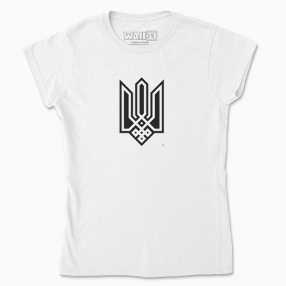 Women's t-shirt "Trident (Black monochrome)"